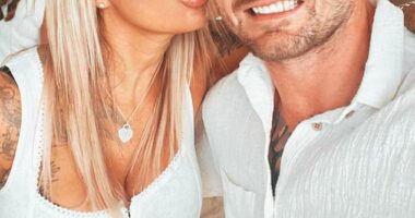 Footy star Kevin Foran (pictured with his wife Karina) has opened up on the mental health issues he ahs struggled with as he hopes to inspire others to speak out about their struggles and also seek help