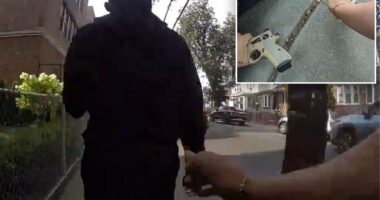 NYPD officers tackle teen gunman 15 in Brooklyn after daylight shooting