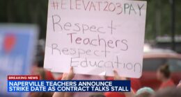 Naperville teachers announce strike date as contract negotiations with Naperville School District 203 stall