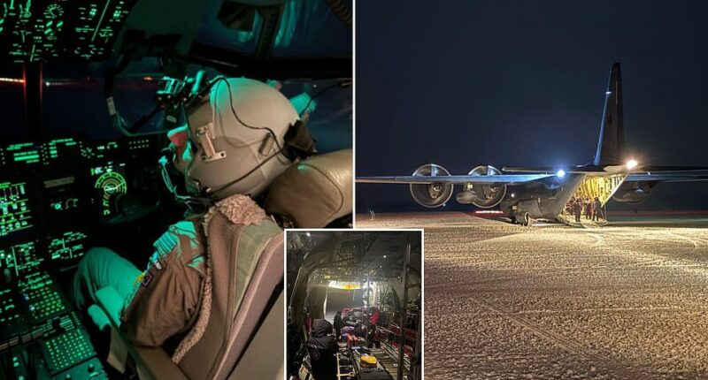 New Zealand 's air force has evacuated three staff from an Antarctic research base in a highly difficult operation battling total darkness and severe weather. The United Nations Science Foundation employees were retrieved from McMurdo Station, a US research base, overnight on Tuesday in freezing -24C temperatures.