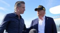 Newsom’s Trump act wins raves from Democrats