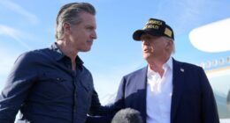 Newsom’s Trump act wins raves from Democrats
