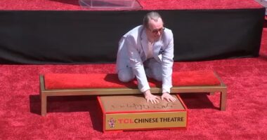 Oscar winner Gary Oldman adds another honor to his resume with handprints at TCL Chinese Theatre