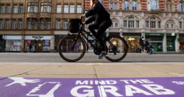 Oxford Street gets purple line to warn shoppers of  phone robbers