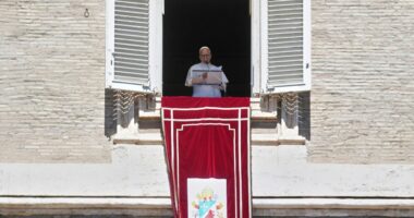 Pope demands end to the 'pandemic of arms' as he prays for victims of Minnesota school shooting