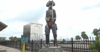 Possible human cremains hold up proposed Peg Leg Pete statue's move to museum