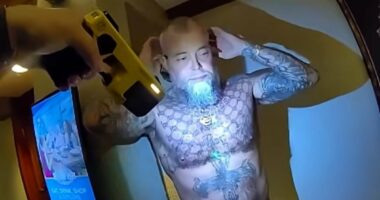 Powerball winner filmed kicking cop in FACE day after winning jackpot