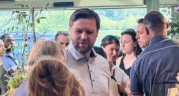 Protesters hold 'not welcome party' for JD Vance in the Cotswolds