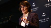 Governor of the Reserve Bank of Australia Michelle Bullock during a press conference