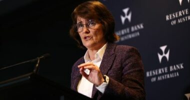 Governor of the Reserve Bank of Australia Michelle Bullock during a press conference