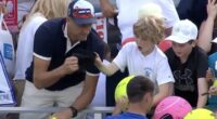 Revealed: The millionaire CEO who snatched US Open star's hat from boy