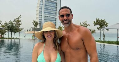 Rio Ferdinand, 46, and wife Kate, 33, reveal they have moved to Dubai