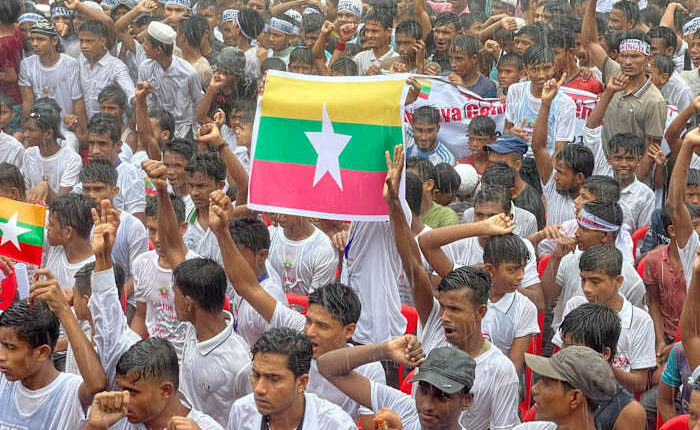 Rohingya refugees in Bangladesh mark anniversary of Myanmar exodus as conference opens