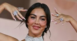 Ronaldo's fiancée Georgina Rodriguez flashes her giant engagement ring