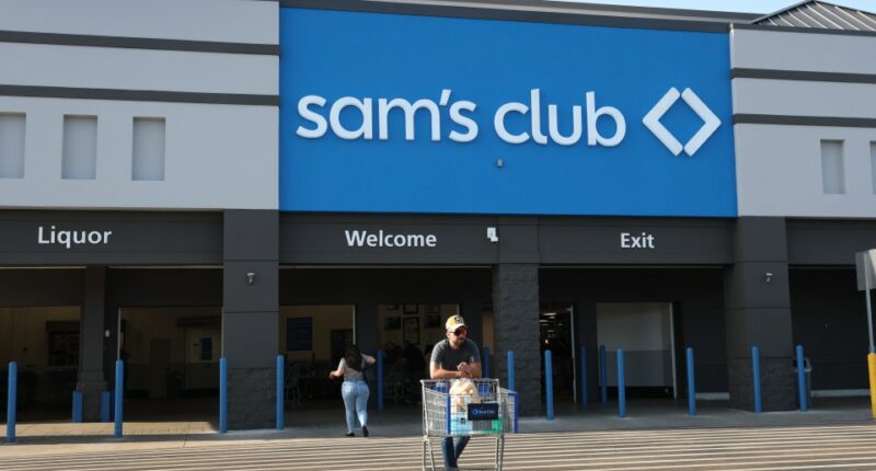 Exterior of a Sam's Club store.