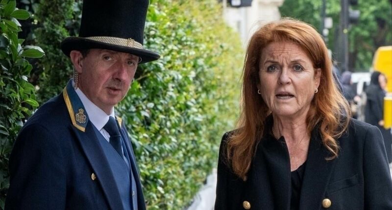 Sarah Ferguson wears shoes saying 'never complain, never explain'