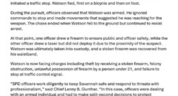 Savannah police arrest suspect, many say excessive force was used