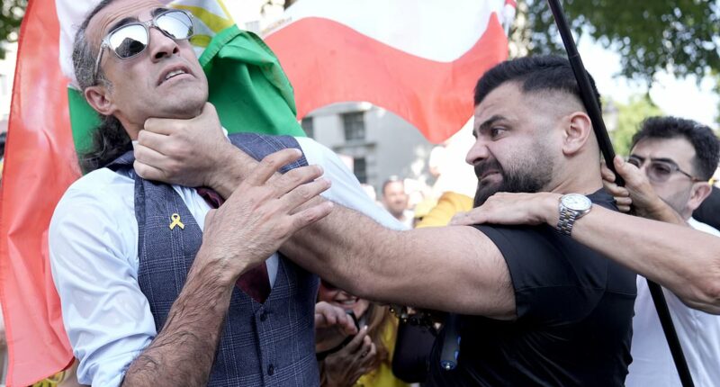 Scuffle breaks out at march to release Israeli hostages