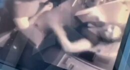 Shocking moment passenger punches cabin crew in mid-flight rampage