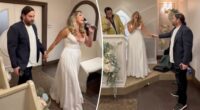 Showy bride's surprise performance at Las Vegas ceremony chases 'shy' groom away