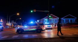 Chicago police at a crime scene.