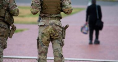 Some National Guard troops are now armed in Washington, DC