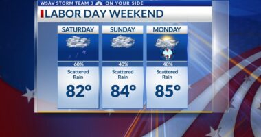 Storm Team 3: A rainy Labor Day Weekend is expected, drier for next week