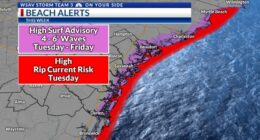 Storm Team 3: Hot and mainly dry week, dangerous beach conditions likely