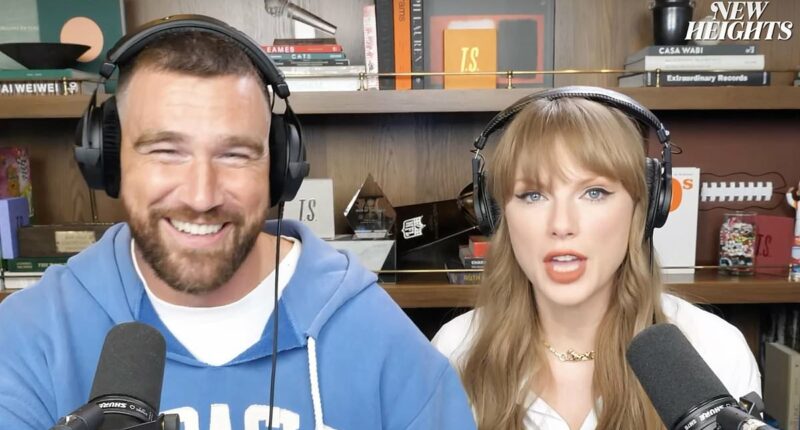 Swifties convinced Travis Kelce is set to spill details on engagement