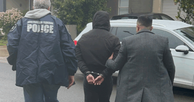 The Australian Federal Police say they received intelligence about the 25-year-old man's alleged participation in a gathering of right-wing extremists in Marsfield, in Sydney's lower north shore.