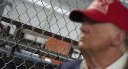 President Donald Trump tours Alligator Alcatraz, a new migrant detention facility in Florida.