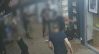 Six teenagers have been charged after a Sunshine Coast shop owner was allegedly set upon on Saturday night, after accusing one of them of stealing.