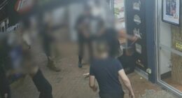 Six teenagers have been charged after a Sunshine Coast shop owner was allegedly set upon on Saturday night, after accusing one of them of stealing.