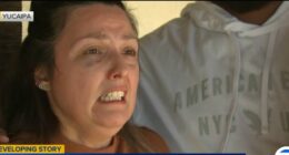 Screenshot of a news report about a 7-month-old baby who was reportedly kidnapped.