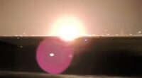Fighter jet exploding on takeoff.