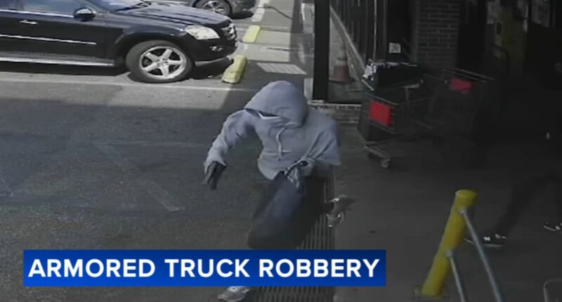 Thieves make off with at least $700K after armored truck robbery in Cheltenham, Pennsylvania: police