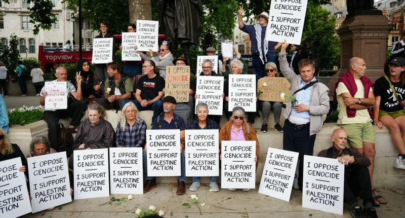 Three people charged with terror offences after Palestine Action demo