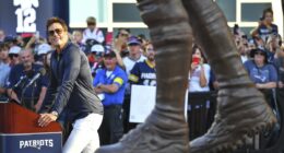 Tom Brady gives honest reaction as his 12-foot statue is unveiled