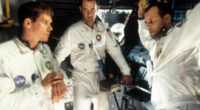 Kevin Bacon, Tom Hanks, and Bill Paxton seen during a scene from the film 'Apollo 13' in 1995. Universal Pictures/Moviepix/Getty Images