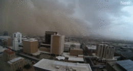 Towering dust storm sweeps across Phoenix