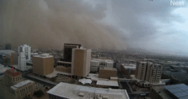 Towering dust storm sweeps across Phoenix