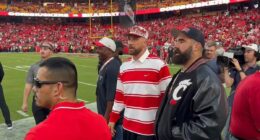 Travis Kelce takes Taylor Swift to see his alma mater