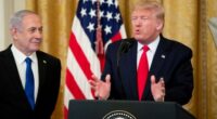 Trump calls Israeli PM a 'war hero', and adds  'I am too'