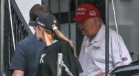 Trump comes out against conspiracy theory as he heads to golf course