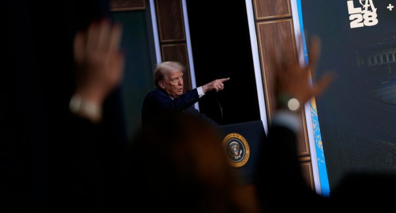 Trump creates task force to prepare for 2028 Olympic Games in Los Angeles