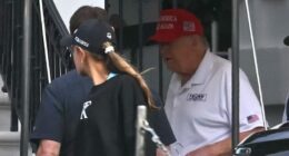 Trump dispels health rumors, hits golf course