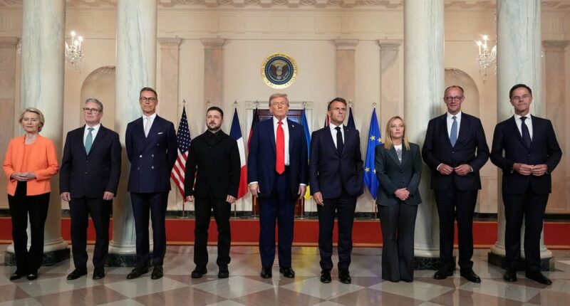 Trump meets with Zelenskyy, European leaders for Ukraine talks at White House