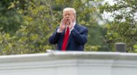Trump takes an unexpected walk on the White House roof