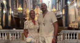 Tyson Fury and his wife Paris marry for the THIRD time in France