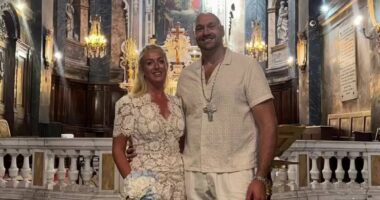 Tyson Fury and his wife Paris marry for the THIRD time in France